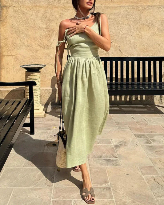 Yasmin - Elegantes trägerloses Kleid mit V-Ausschnitt