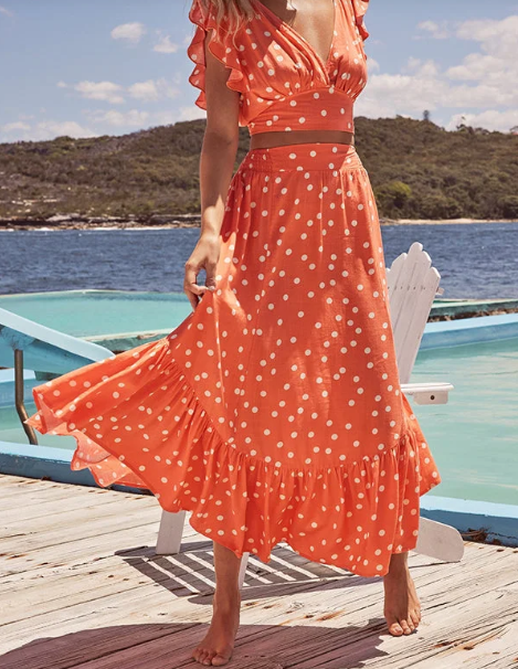 Polka Dot Print Kleid von "Day on The Beach"