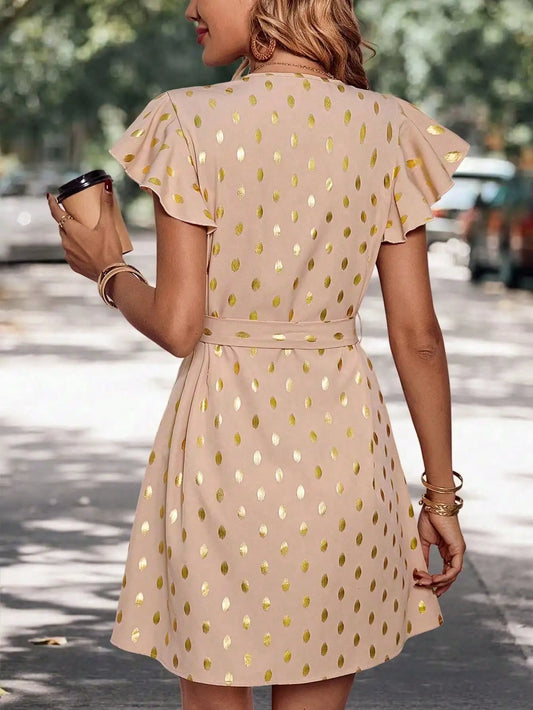 Elegante Polkadot Zomerjurk