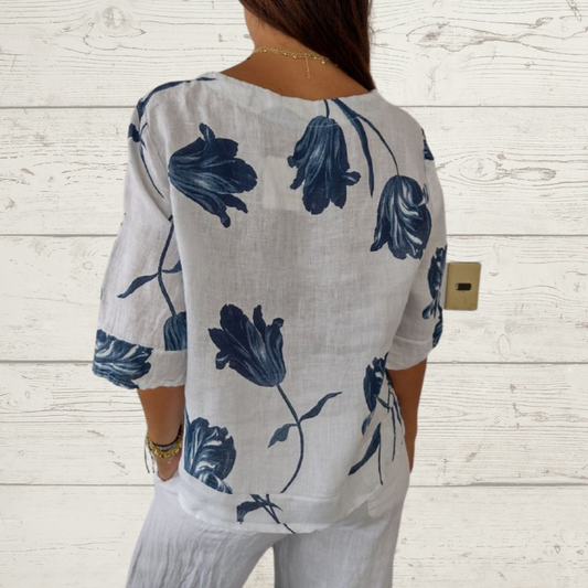 Bluse mit Blumenmuster