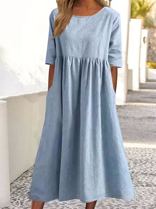 Urna - Midikleid mit halben Ärmeln