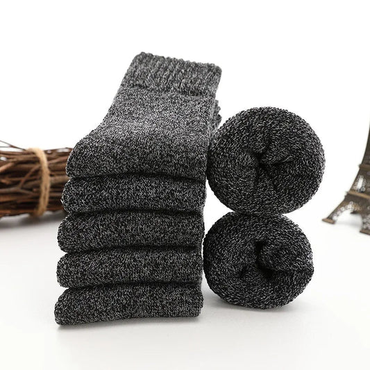 WarmNest™ 5 Paar Thermosocken aus dicker Wolle für Ultimative Wärme