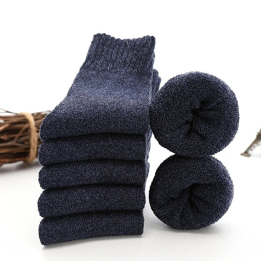 WarmNest™ 5 Paar Thermosocken aus dicker Wolle für Ultimative Wärme