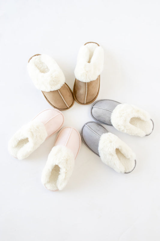 *DOORBUSTER* Fuzzy Steps Closed Toe Slippers