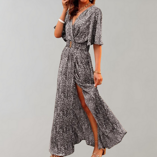 Damen Sommerkleid mit V-Ausschnitt