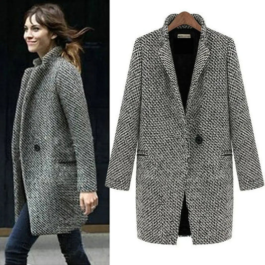 Catalan | Lange Jacke Mantel aus Wolle