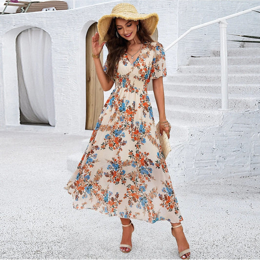 Sylvie - stylisches Blumenkleid für den Sommer