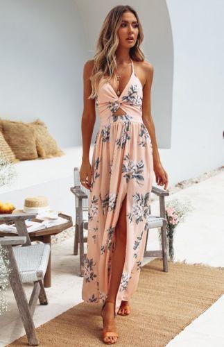 Langes Boho-Kleid