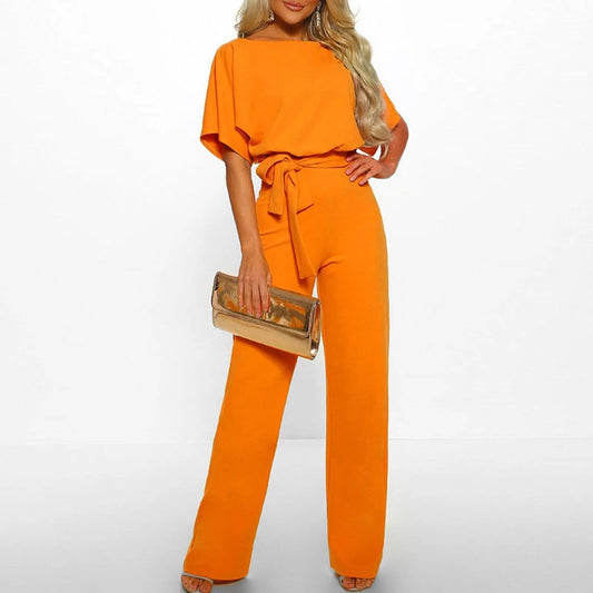 GlamourLine™ Eleganter Jumpsuit mit schmeichelhaftem Bund