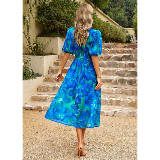 Sommerkleid mit Puffärmeln | Rowena