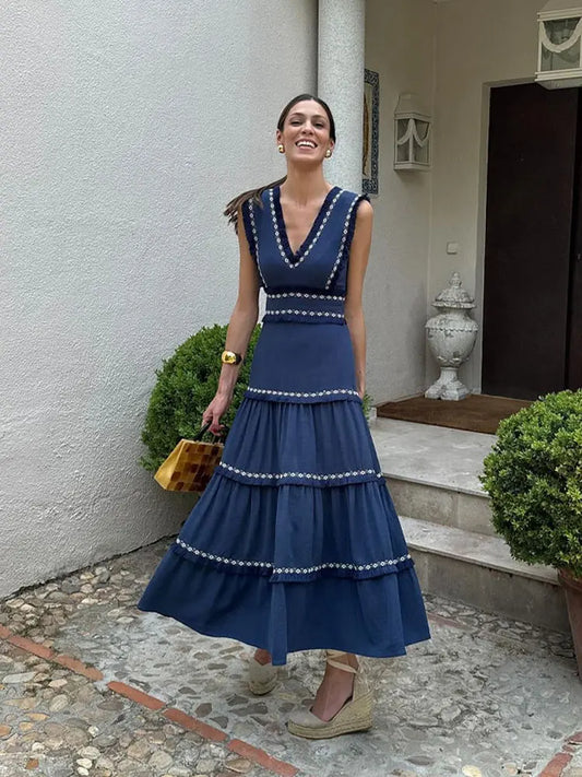 Simoneta - Langes, elegantes Sommerkleid