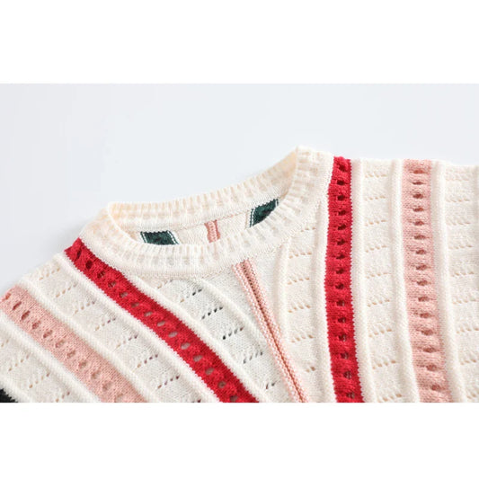 Elsie | Gestreifter Strickpullover