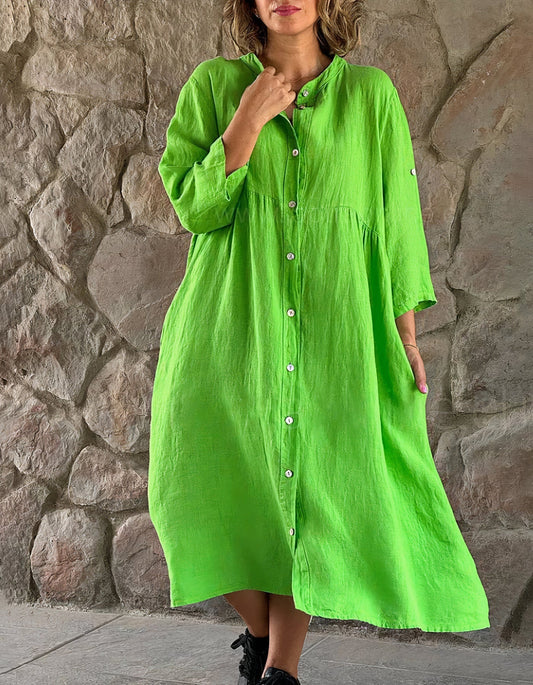 SKYE - Strandkleid aus Baumwolle und Leinen