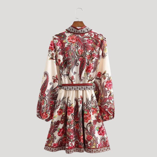 Paisley Mini Damen Kleid