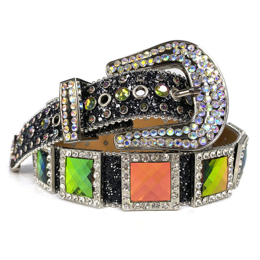 Vintage Rhinestones Decorated Luxury Belt