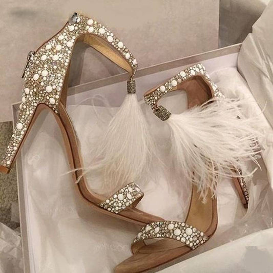 Wisdom Feather Heeled Sandal