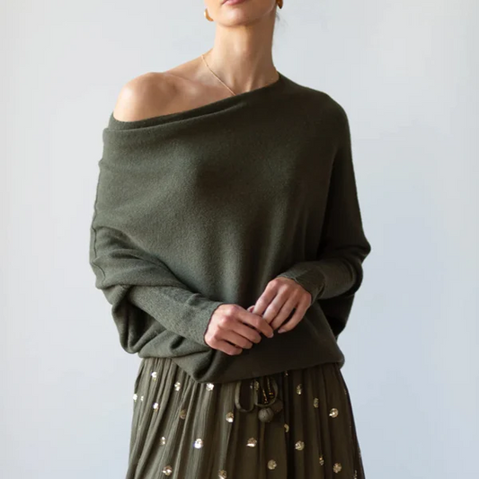 Amara™ | Eleganter asymmetrischer Pullover