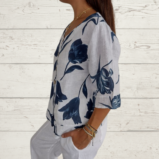 Bluse mit Blumenmuster