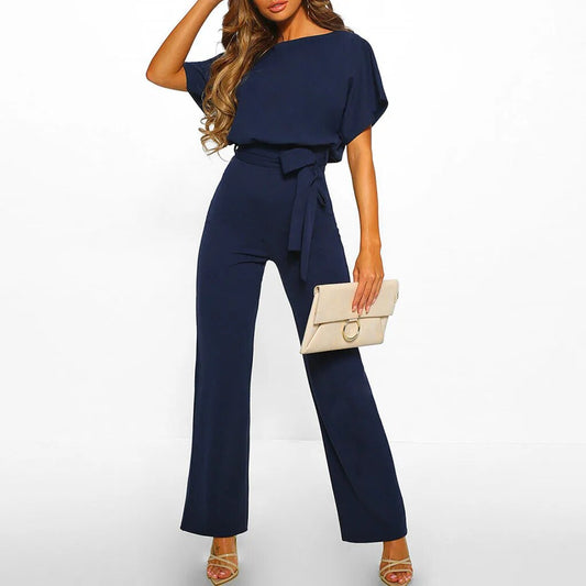 GlamourLine™ Eleganter Jumpsuit mit schmeichelhaftem Bund