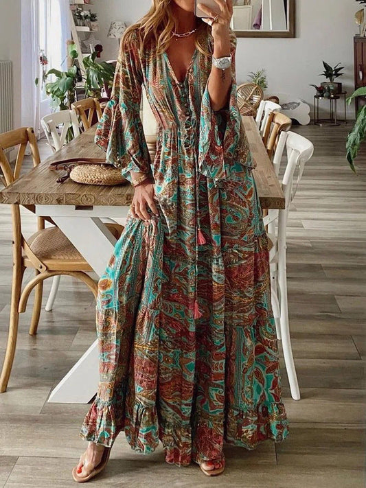 Mode Zomerdroom Boho Maxi Jurk