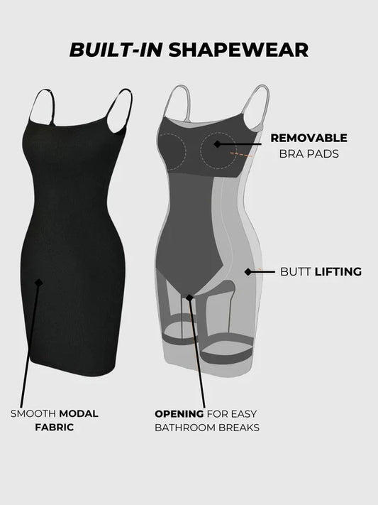 Slip Mini Shapewear Kleid